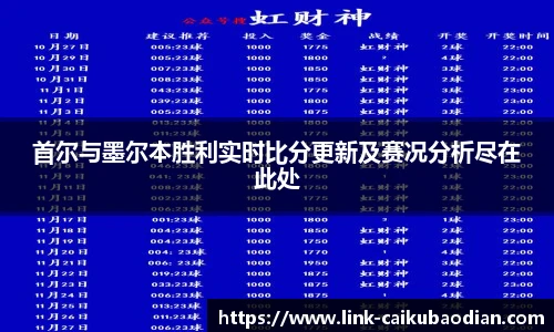 首尔与墨尔本胜利实时比分更新及赛况分析尽在此处